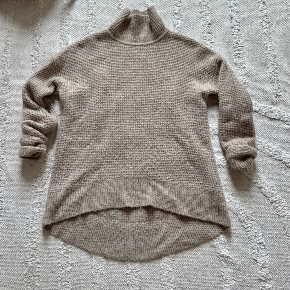 Madewell Taupe Turtleneck Sweater